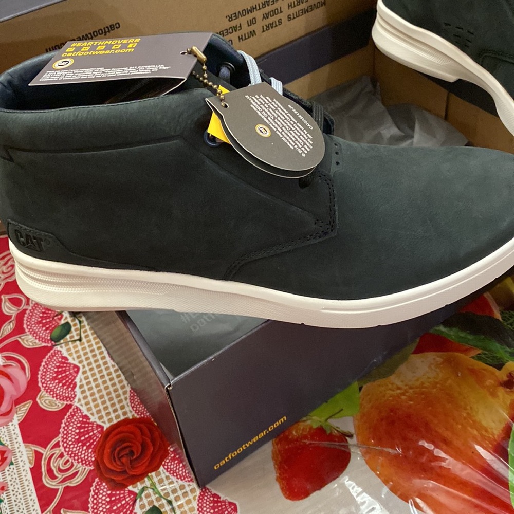 CAT Mens Theorem Lace Up Boots Nightfall - Picture 2 of 5